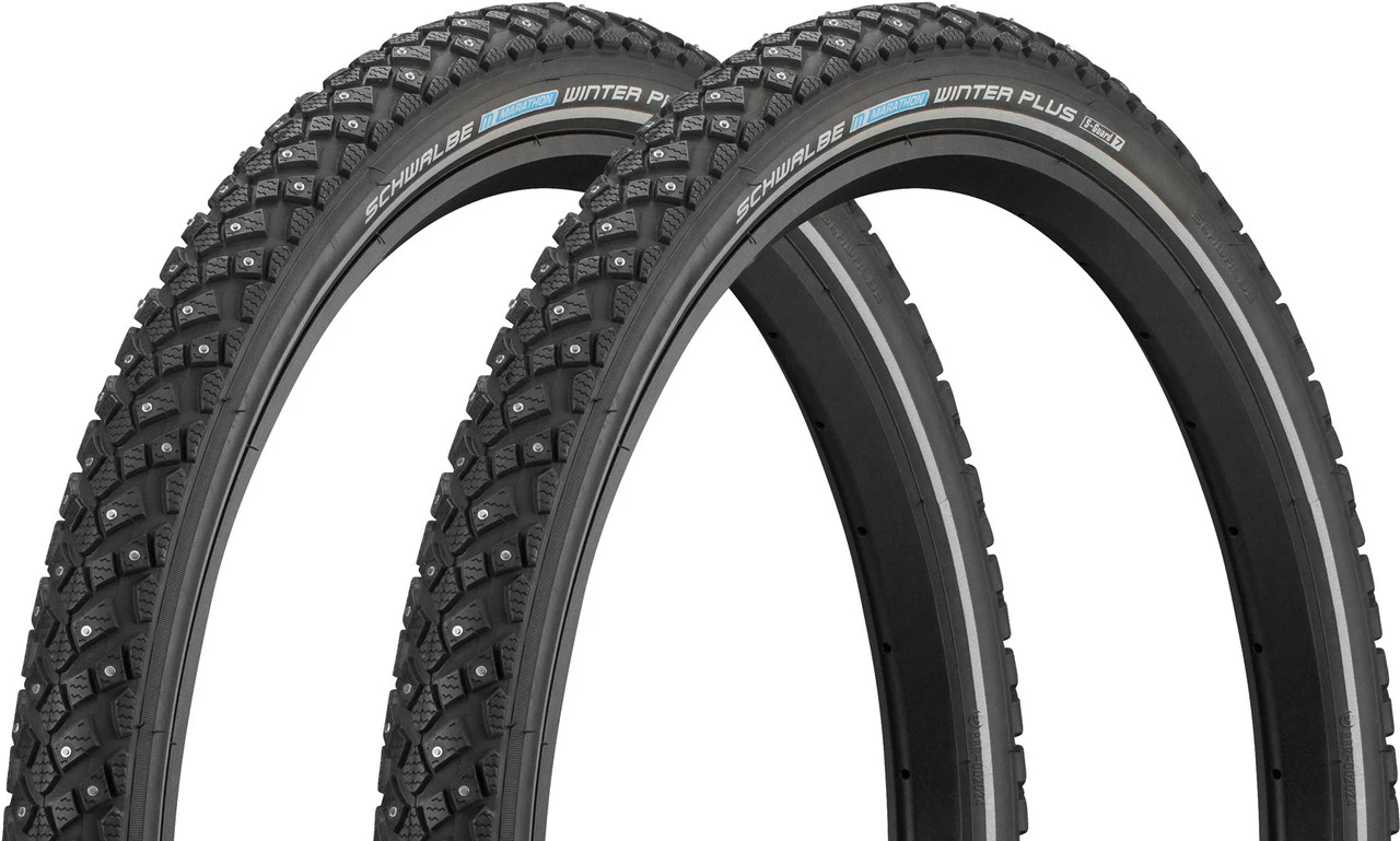 Schwalbe Marathon Winter Plus 28" Draht-Spikereifen 2er-Set 1 Schwalbe Marathon Winter Plus 28" Draht-Spikereifen 2er-Set
